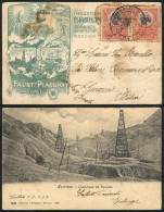 PERU: Postcard (view Of "Zorritos, Quebrada De Peroles") With Beautiful Advertisement On Reverse Of Faustino Piaggio, Ca - Perú