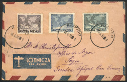 POLAND: Sc.457/9, On A Cover Used On 30/JUN/1950, Very Nice! - Sonstige & Ohne Zuordnung