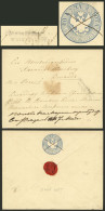 RUSSIA: 20k. Stationery Envelope Used (circa 1857), Very Attractive! - Otros & Sin Clasificación