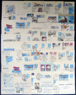 RUSSIA: ANTARCTICA: Over 50 Covers Of Early 1980s Related To Antarctica And Arctic Exploration (illustrated Postal Stati - Otros & Sin Clasificación