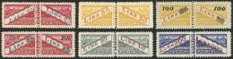 SAN MARINO: Yvert 31/32, 1945/7 The 2 High Values With "crown" Watermark + Yv.33/34 1948 Overprinted, Set Of 2 Values Wi - Autres & Non Classés