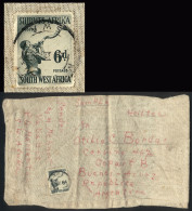 SOUTH AFRICA: Cloth Bag That Contained SAMPLES Sent From Mariental To Argentina (circa FE/1953) Franked With 6p., Fine Q - Sin Clasificación