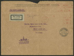 SWEDEN: 21/JUN/1934 Stockholm - Argentina, Cover With Attractive Multiple Meter Postage Carried By ZEPPELIN From Friedri - Sonstige & Ohne Zuordnung