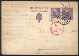 SWEDEN: Postal Card Sent From Eskilstuna To Germany On 10/MAY/1940, With NAZI CENSOR Mark, Minor Faults, Interesting! - Altri & Non Classificati