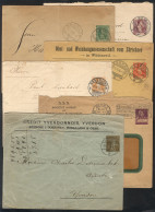 SWITZERLAND: 6 Private Stationery Envelopes Used Between 1908 And 1919, 3 With Minor Defects, The Other 3 Fine To VF, Ve - Autres & Non Classés