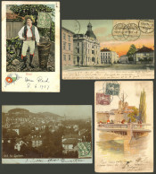 SWITZERLAND: 25 Old Postcards, Several With Very Good Views, Some Sent To Argentina, Very Fine General Quality. IMPORTAN - Autres & Non Classés