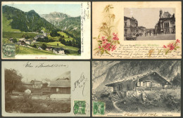 SWITZERLAND: 25 Old Postcards, Several With Very Good Views, Some Sent To Argentina, Very Fine General Quality. IMPORTAN - Otros & Sin Clasificación