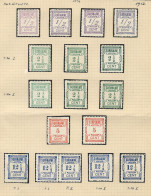 SURINAME: Sc.70/73, 1912 Complimentary Issue, Cmpl. Set Of 4 Values Mounted On 2 Album Pages Of An Old Collections, Incl - Surinam