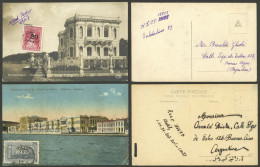 TURKEY: 2 Postcards With Good Views Of Constantinople, Sent To Argentina (circa 1929), Very Nice! - Otros & Sin Clasificación