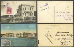 TURKEY: 2 Postcards With Good Views Of Constantinople, Sent To Argentina (circa 1929), Very Nice! - Andere & Zonder Classificatie