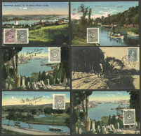 TURKEY: 21 Old Postcards With Very Nice Views, Almost All With Postage And Cancel, But Sent Inside Envelopes, Fine To VF - Turkije
