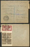 UKRAINE: 30/MAY/1922 JARKOV - England, Cover With Attractive Franking Of Russian Stamps On Back, Interesting! - Oekraïne