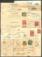 WORLDWIDE: 15 Postcards Sent (almost All) To Argentina Between 1903 And 1911 With Nice Frankings And Cancels Of Great Br - Other & Unclassified