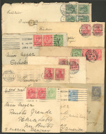 WORLDWIDE: 9 Covers Of Several Countries, All Sent To FRAY BENTOS (Uruguay) Over 100 Years Ago! - Altri & Non Classificati