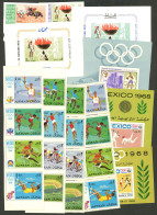 WORLDWIDE: 1968 MEXICO OLYMPIC GAMES: Lot Of Stamps, Sets And S.sheets, Many Imperforate, Most MNH, Few May Have Minor G - Verano 1968: México