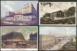 WORLDWIDE: HOTELS: 25 Old Postcards Of Several Countries, In General With Very Nice Views And Of Fine To VF Quality. IMP - Hotels & Gaststätten