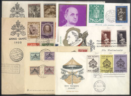 VATICAN: 6 Covers And Cards Of The Years 1939 To 1963, Very Fine Quality! - Sonstige & Ohne Zuordnung