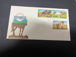 20-4-2024 (2 Z 34) FDC - New Zealand - Not Posted - 1984 - Horses - FDC