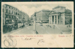 Trieste Città Borsa Rilievo Cartolina QT3033 - Trieste