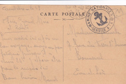 Caux De Bec (76) Tampon Service National A La Mer En 1939 - Guerre De 1939-45