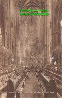 R431813 London. Westminster Abbey. Choir East. C. F. Castle Lesco Series - Other & Unclassified