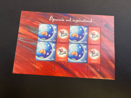 20-4-2024 (stamp) Used (postmarked) Mini-sheet - Australia - The Ram (personalised From Booklet) - Blokken & Velletjes