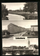 AK Löderburg /Kr. Stassfurt, Strasse Der Einheit, Bodebrücke  - Stassfurt