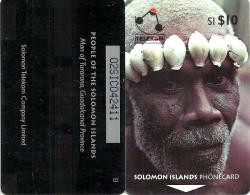 SOLOMON ISLANDS $10 PEOPLE OF SI MAN FROM TURARANA 1ST TYPE "B" ON REVERSE 1993 GPT CODE: SOL-05A READ DESCRIPTION !! - Solomon Islands