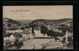 AK Kanitz, Flusspartie Aus Der Vogelschau  - Repubblica Ceca