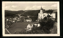 AK Krtiny, Panorama Mit Kirche  - República Checa
