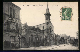 CPA Les Lilas, L`Eglise  - Les Lilas