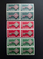 ZYPERN MI-NR. 307-309 POSTFRISCH(MINT) 4er BLOCK EUROPA 1968 KREUZBARTSCHLÜSSEL - 1968