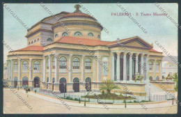 Palermo Città Teatro Massimo PIEGHINE Cartolina ZT7498 - Palermo