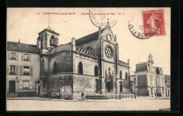 CPA Montreuil-sous-Bois, L`Eglise Et La Justice De Paix  - Montreuil