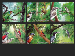 SRI LANKA 2021 ENDEMIC BIRDS OF SRI LANKA COMPLETE SET OF 6V MINIATURE SHEET MS MNH - Sri Lanka (Ceylan) (1948-...)