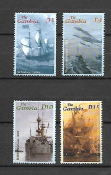 Gambia - 2001 - Transport: Ships  - Yv 3576/79 - Boten