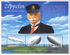 Gambia - 2000 - Zeppelin  - Yv 3090/92 - Zeppelines