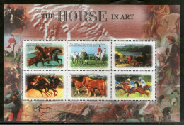 Gambia - 2000 - The Horse In Art - Yv 3385AB/AG - Cavalli