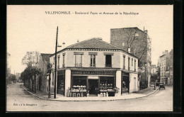 CPA Villemomble, Boulevard Papin Et Avenue De La République  - Other & Unclassified