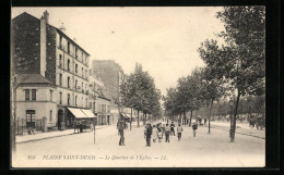 CPA La Plaine-Saint-Denis, Le Quartier De L`Eglise  - Saint Denis