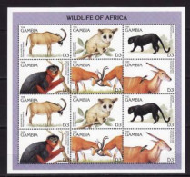 Gambia - 1996 - Mammals - Yv 2043/54 - Andere & Zonder Classificatie
