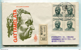 Italia FDC Venetia 1970 Erasmo Da Narni Quartina Viaggiata Racc. Per L'Italia - FDC