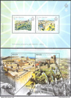 2016 San Marino + Malta Emissione Congiunta 2 Foglietti - MNH ** - Gemeinschaftsausgaben