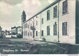 P371 Cartolina Borgofranco Po Municipio Provincia Di Mantova - Mantova