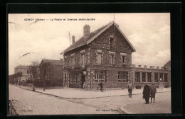 CPA Bondy, La Poste Et Avenue Jean-Jaurès  - Bondy