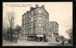 CPA Les Lilas, Rue De Paris Et Avenue Paul De Kock  - Les Lilas