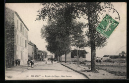 CPA Drancy, Entrée Du Pays, Rue Carnot  - Drancy