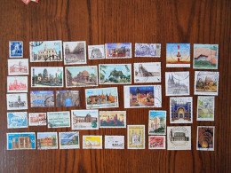 Worldwide Stamp Lot - Used - Buildings And Monuments - Vrac (max 999 Timbres)