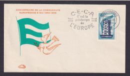 Luxemburg Brief EF 557 Europa Cept Schön Gestalteter Umschlag Mit Friedestaube - Lettres & Documents