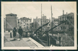 Venezia Chioggia Ponte Garibaldi Barche Cartolina QT3979 - Venezia (Venice)